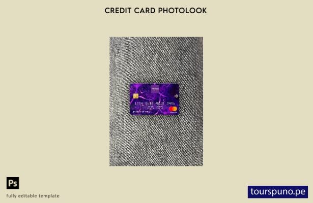 listo para imprimir plantilla frontal de aspecto fotográfico mastercard de Laos 